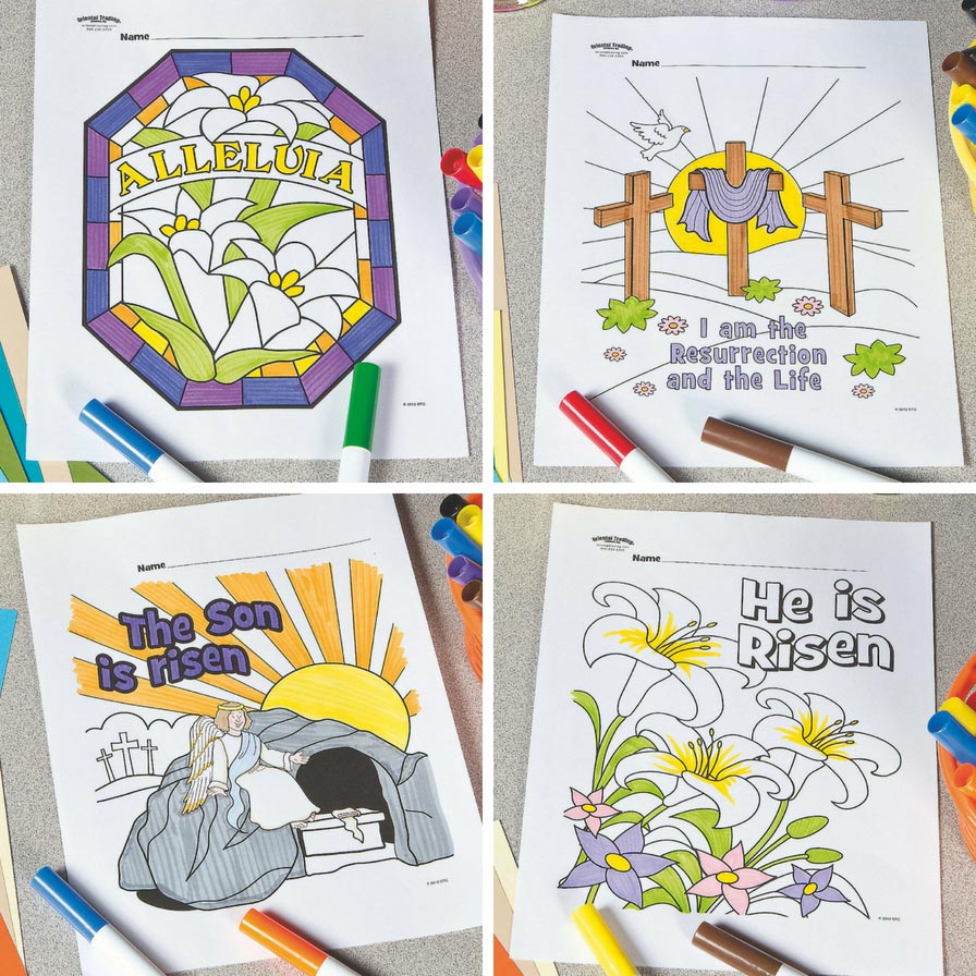 Free easter sunday school coloring pages