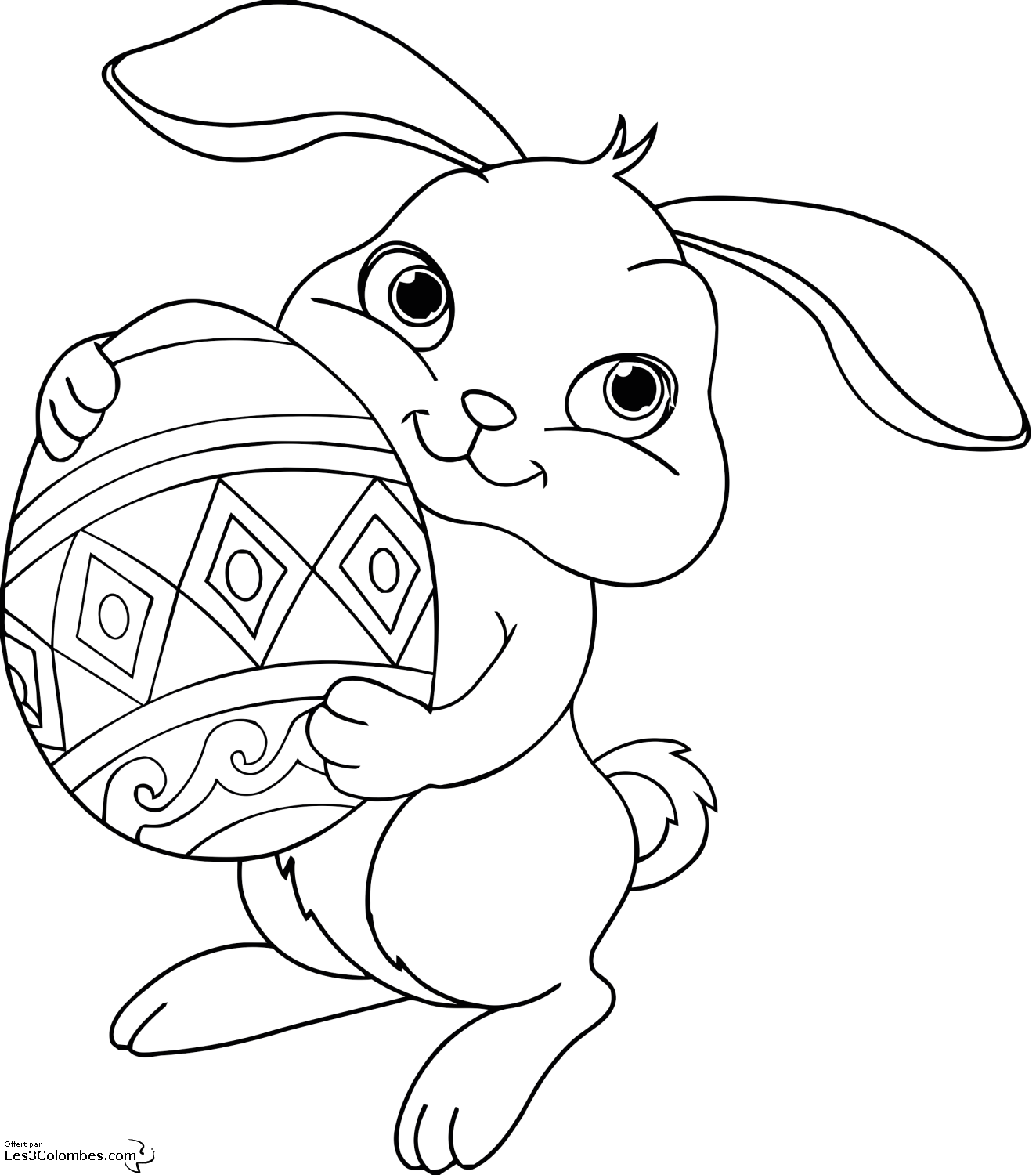 Imagem da pãscoa para descarregar e colorir