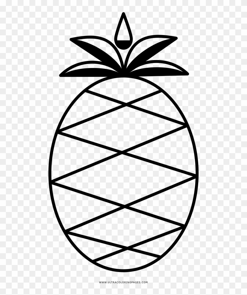 Pineapple coloring page