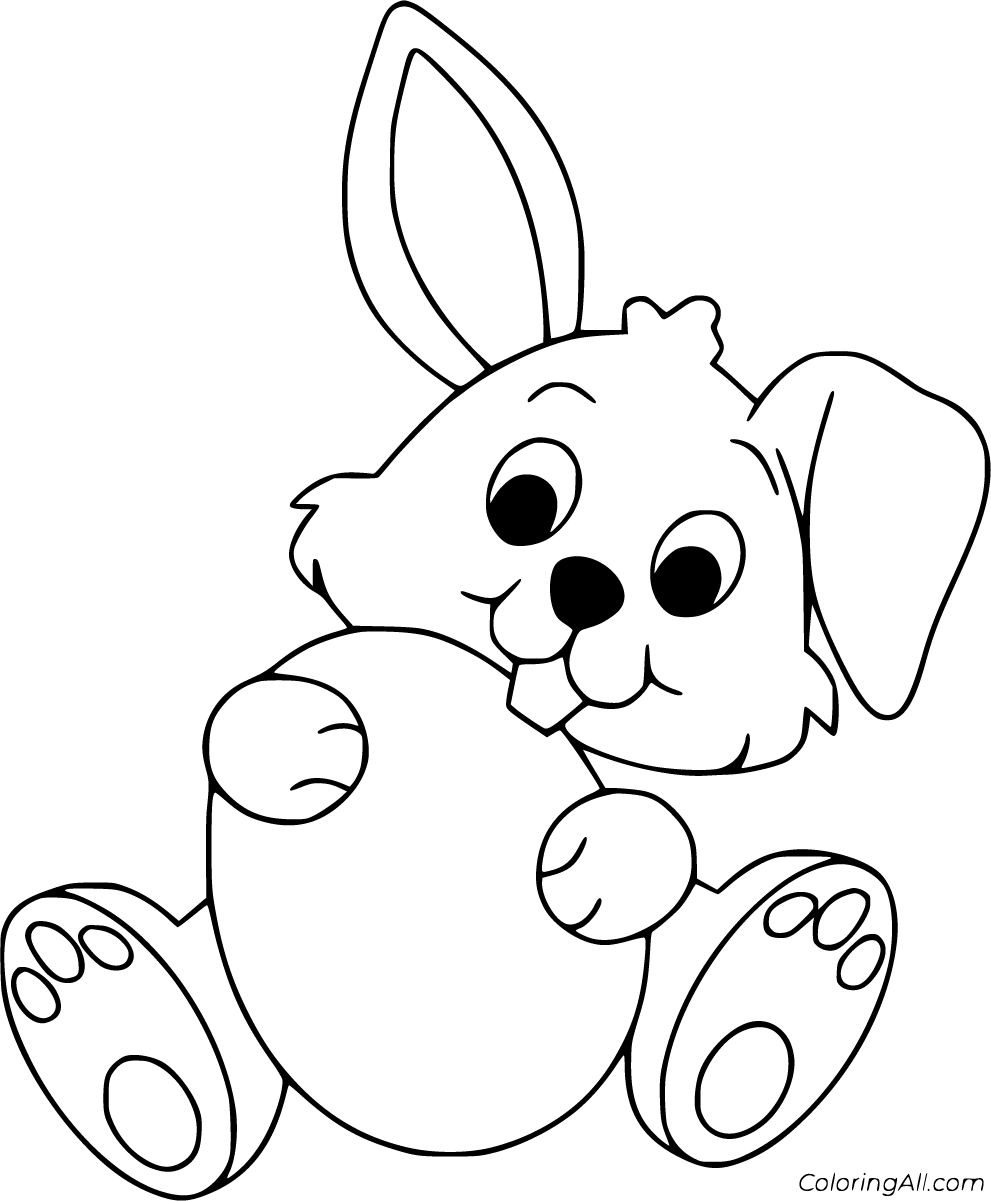 Easter bunny coloring pages nel printables pasqua pasqua coniglio fai da te