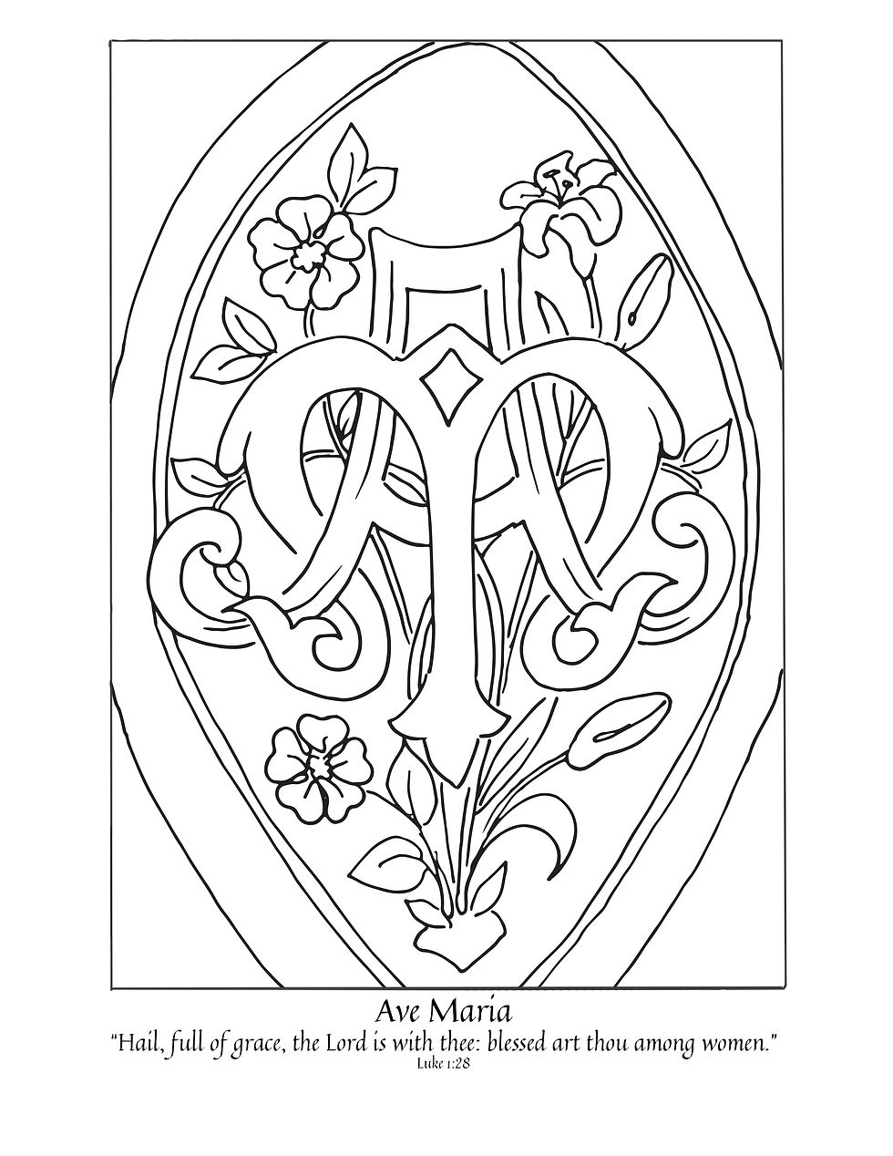 Easter coloring page set liturgy of the home