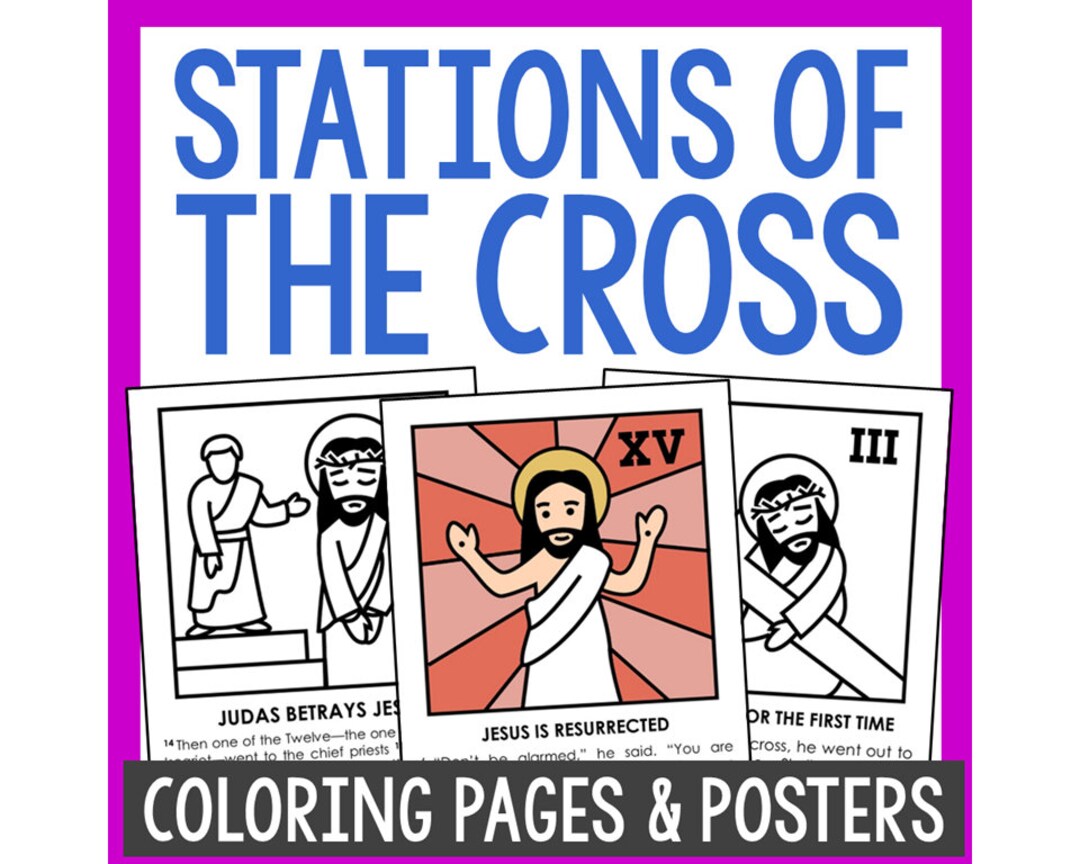 Estaciones de la cruz actividad de pãginas para colorear pascua domingo de ramos pascua ãltima cena lecciãn cristiana catãlica plan de estudios de actividades