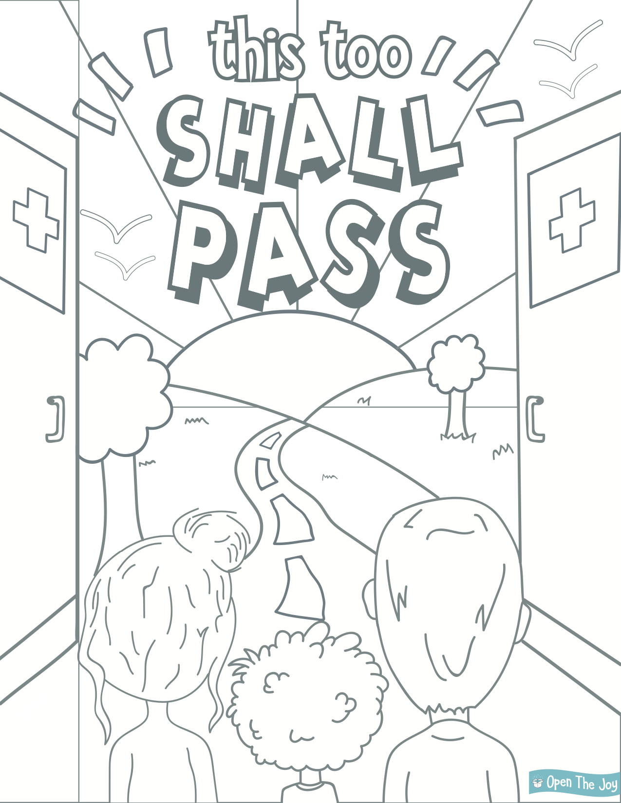 Coloring pages â open the joy