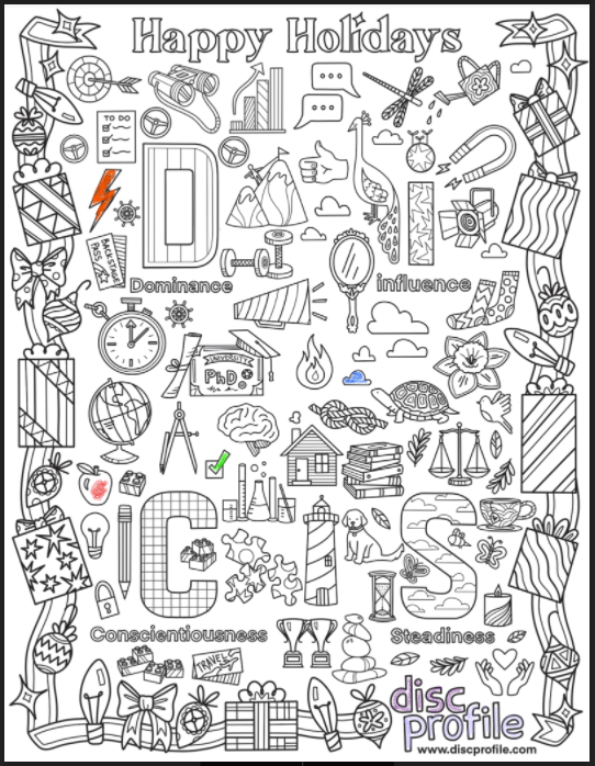 Coloring page for disc