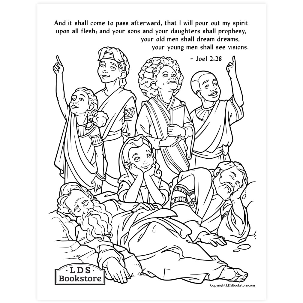 I will pour out my spirit coloring page
