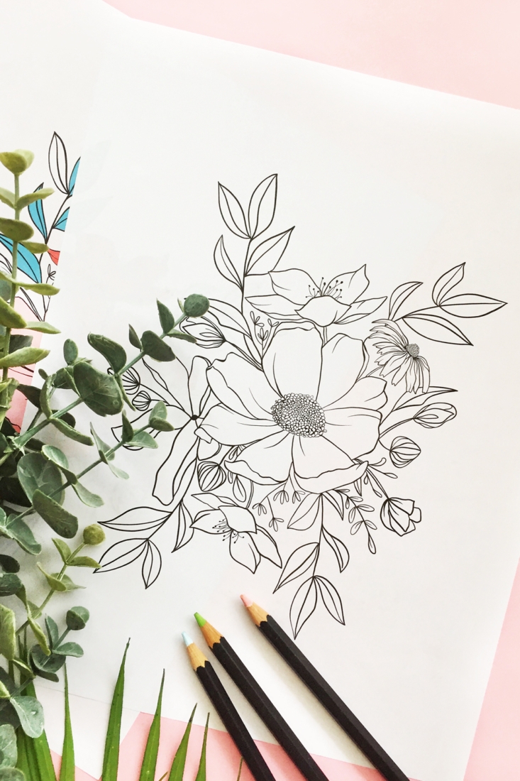 Coloring page for adults