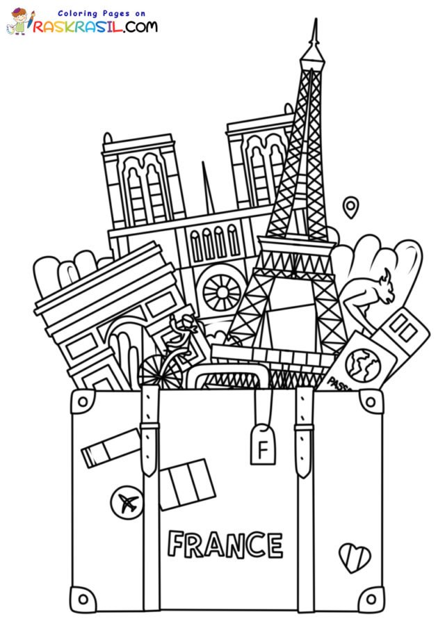 France coloring pages printable for free download