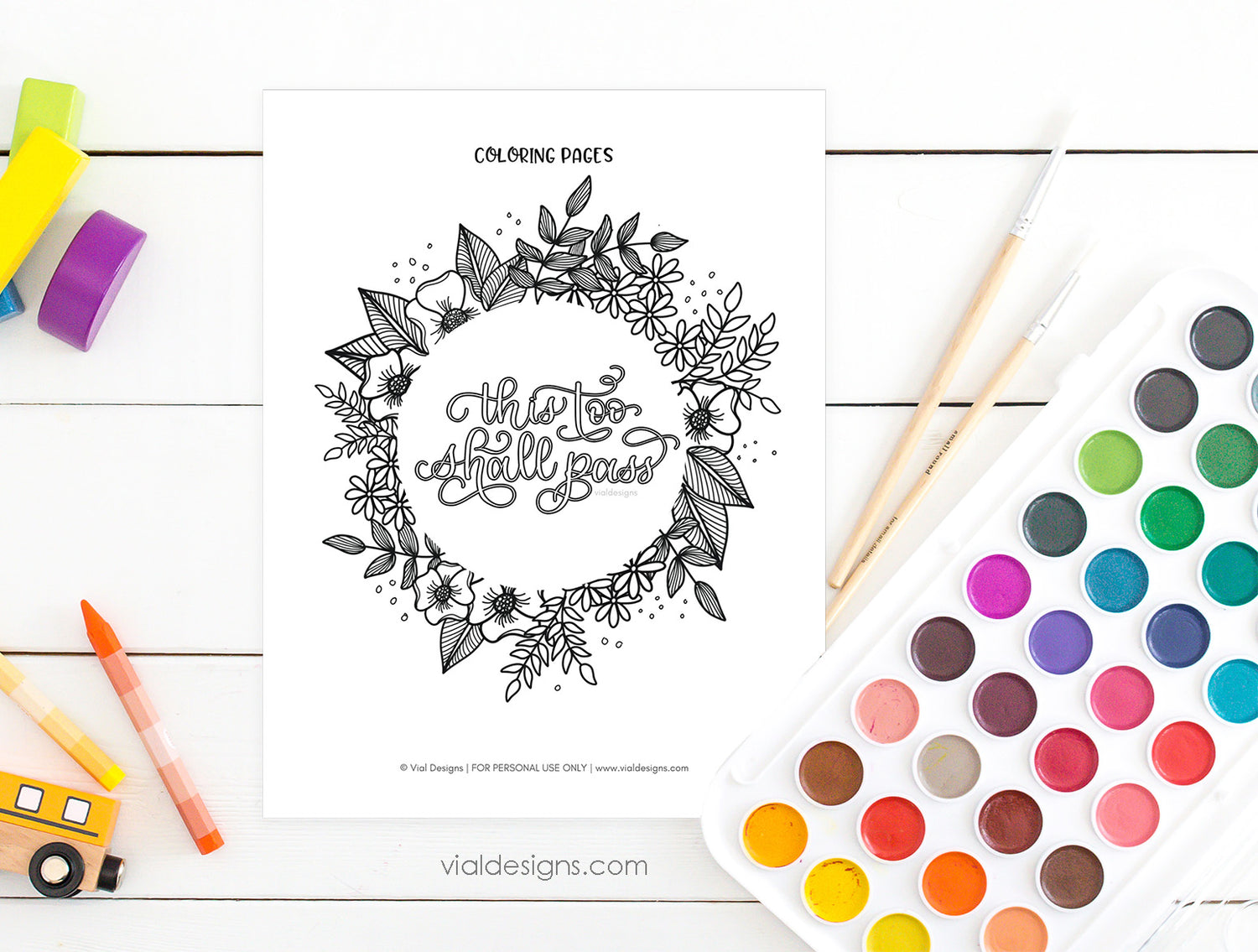 This too shall pass lettering and coloring practice worksheets insta â vial designs
