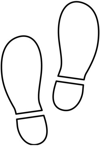 Footsteps coloring page free printable coloring pages