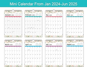 Mini wall calendar