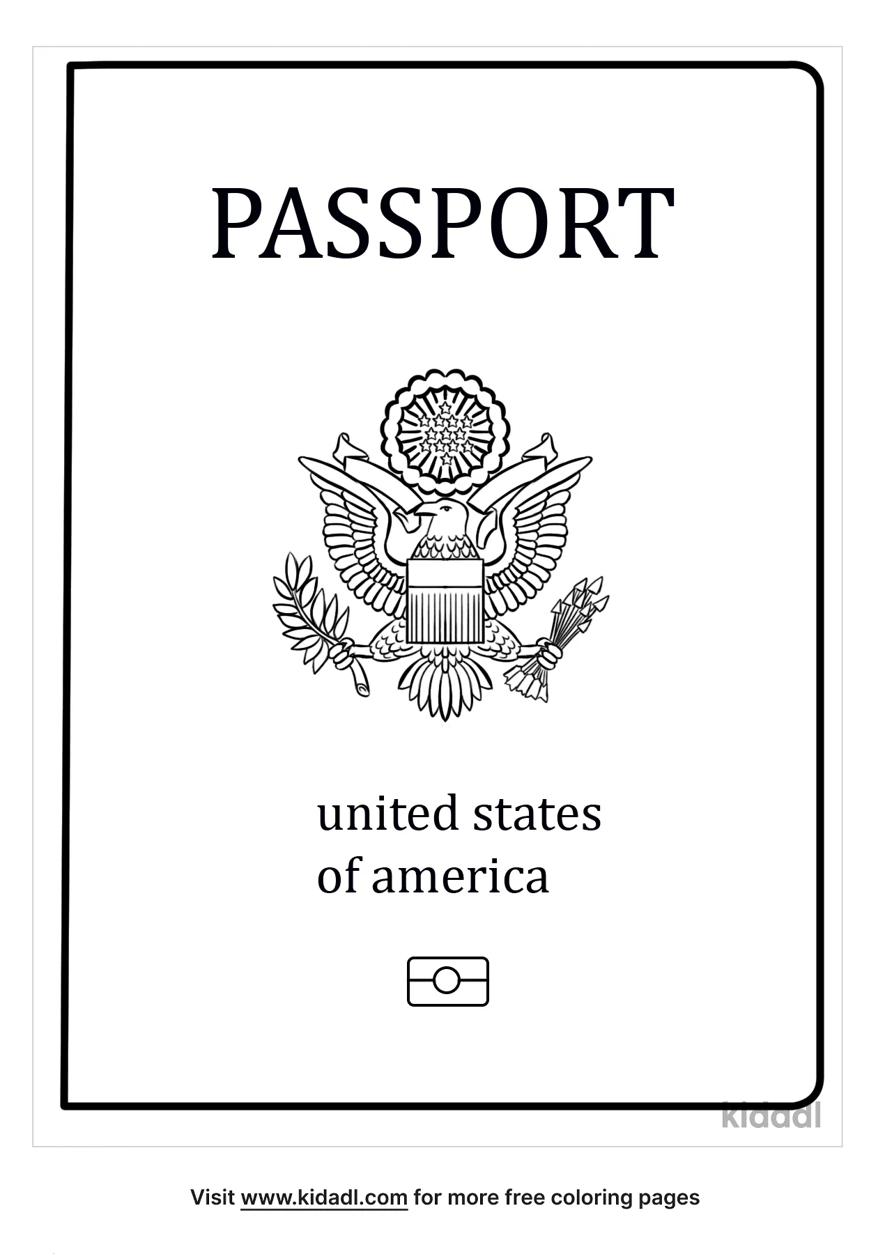 Free passport coloring page coloring page printables