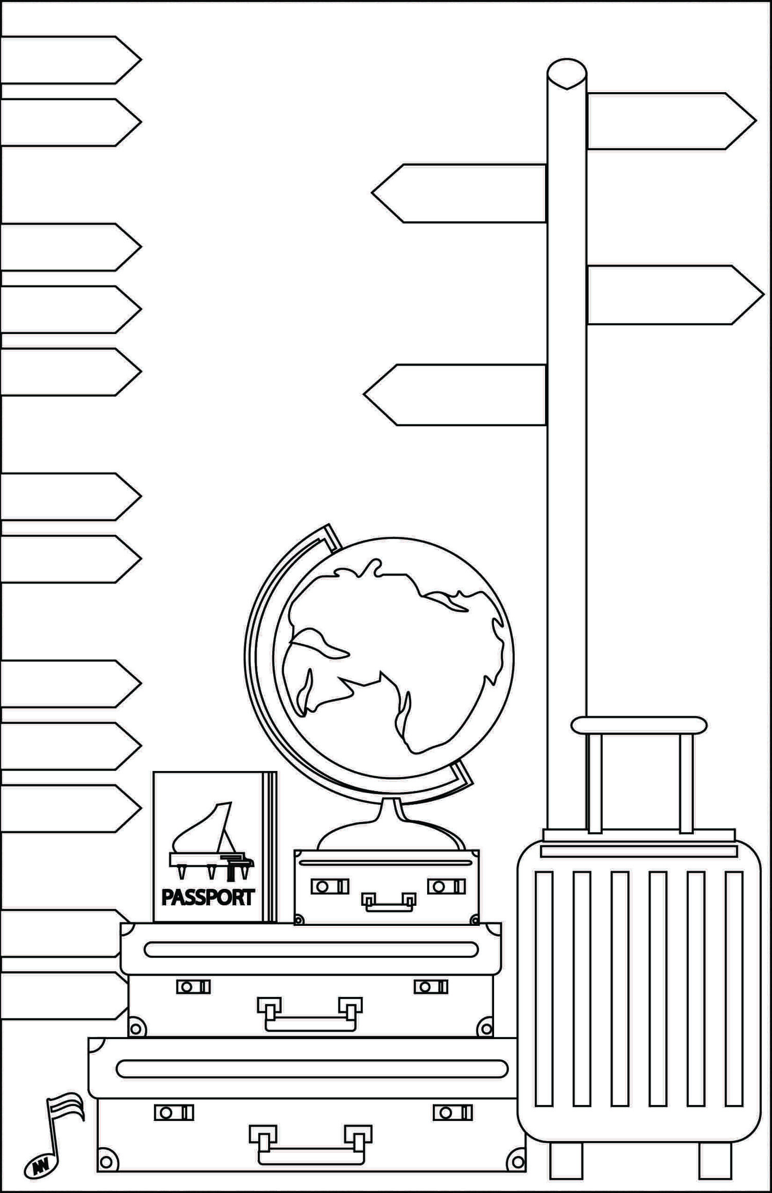 Music from around the world coloring page â leila viss pk