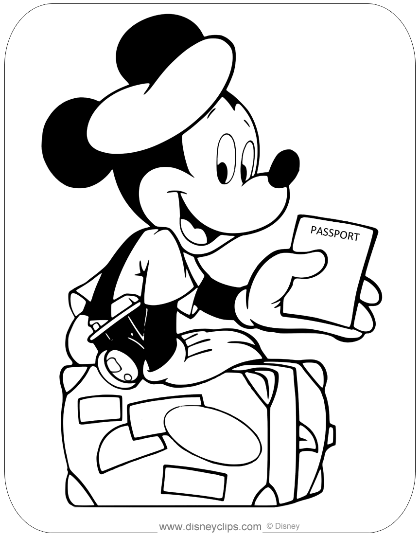 Misc mickey mouse coloring pages