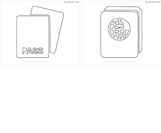 Free printable passport coloring pages for kids â