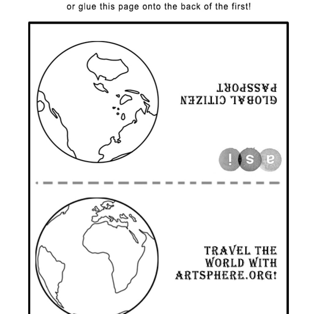 Travel the world with this passport handout