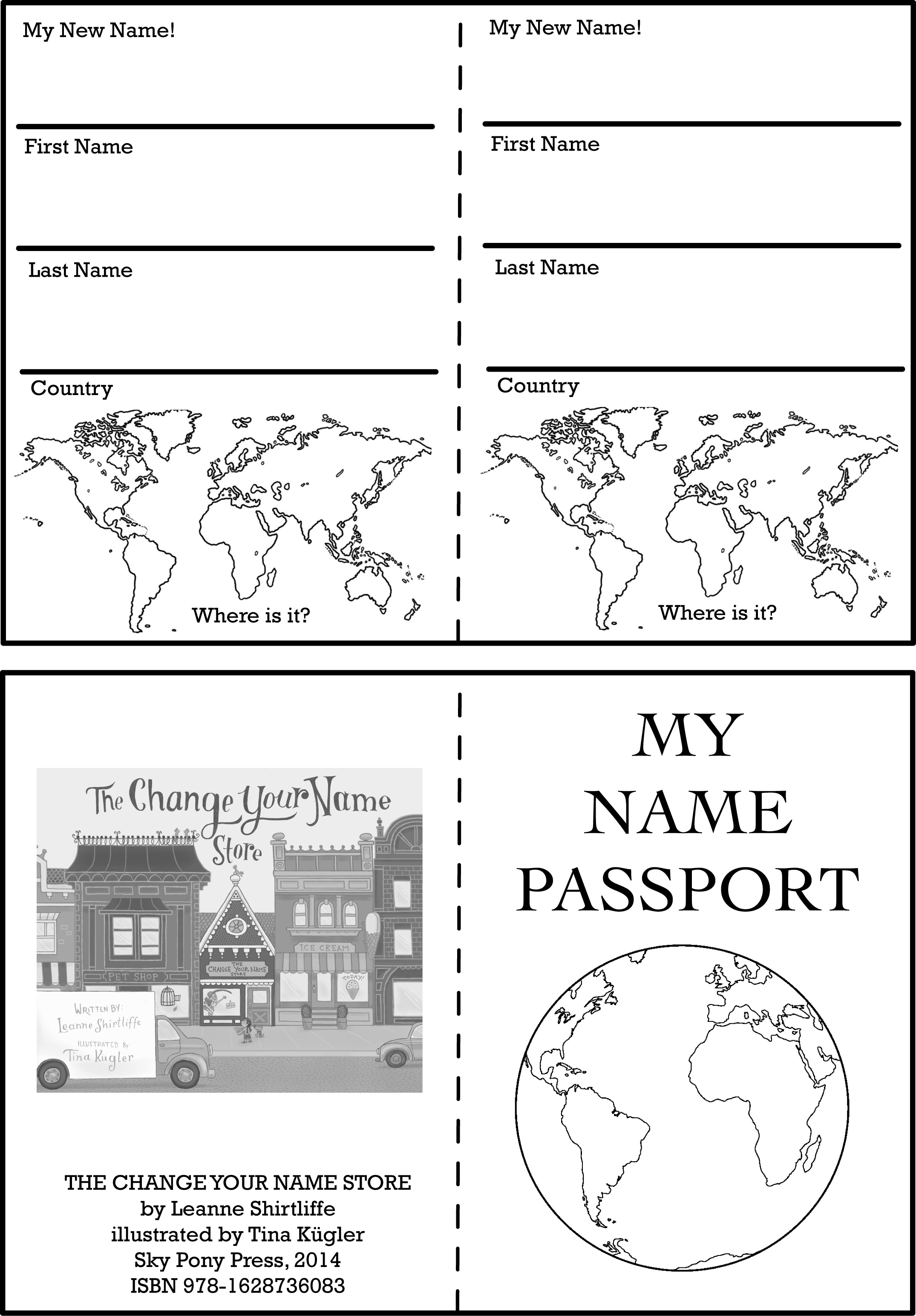 Activity worksheets and printables the change your name store