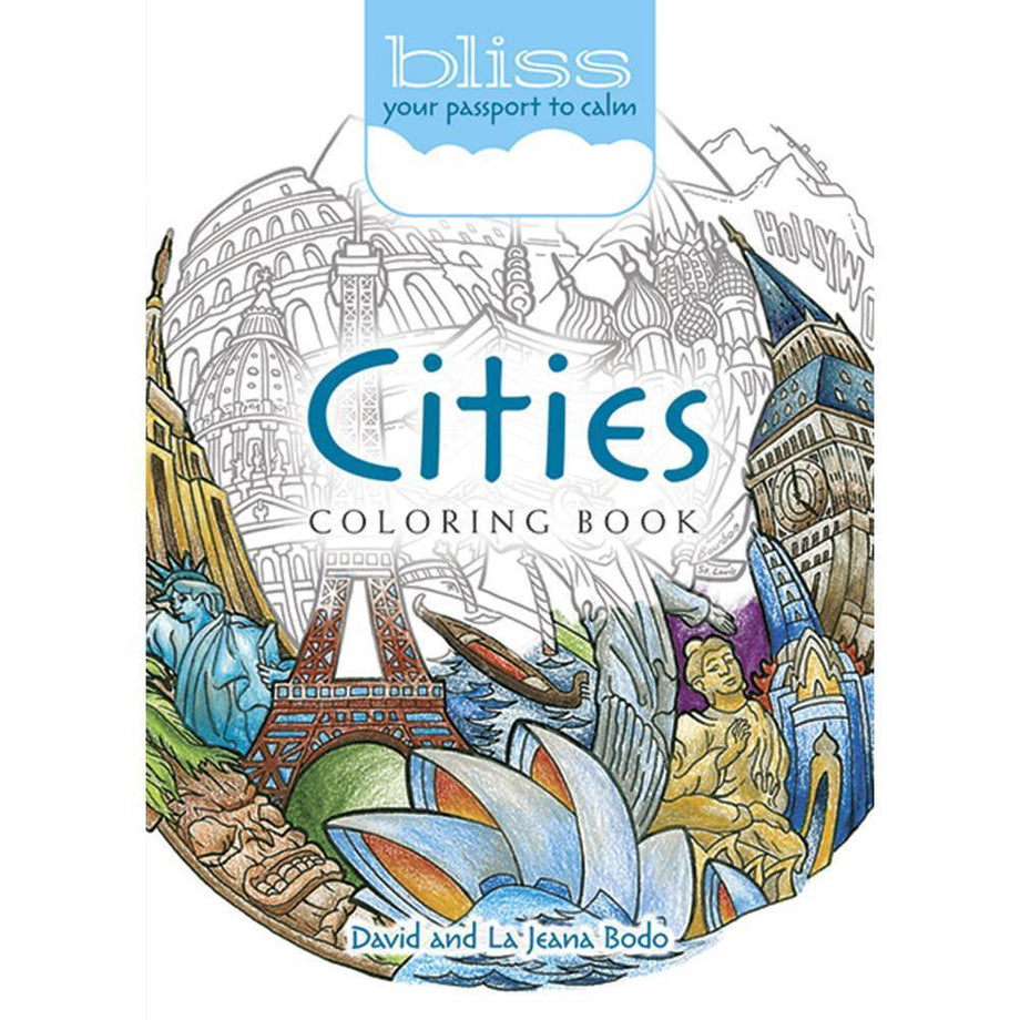 Bliss cities coloring book your passport to calm â the red balloon toy store