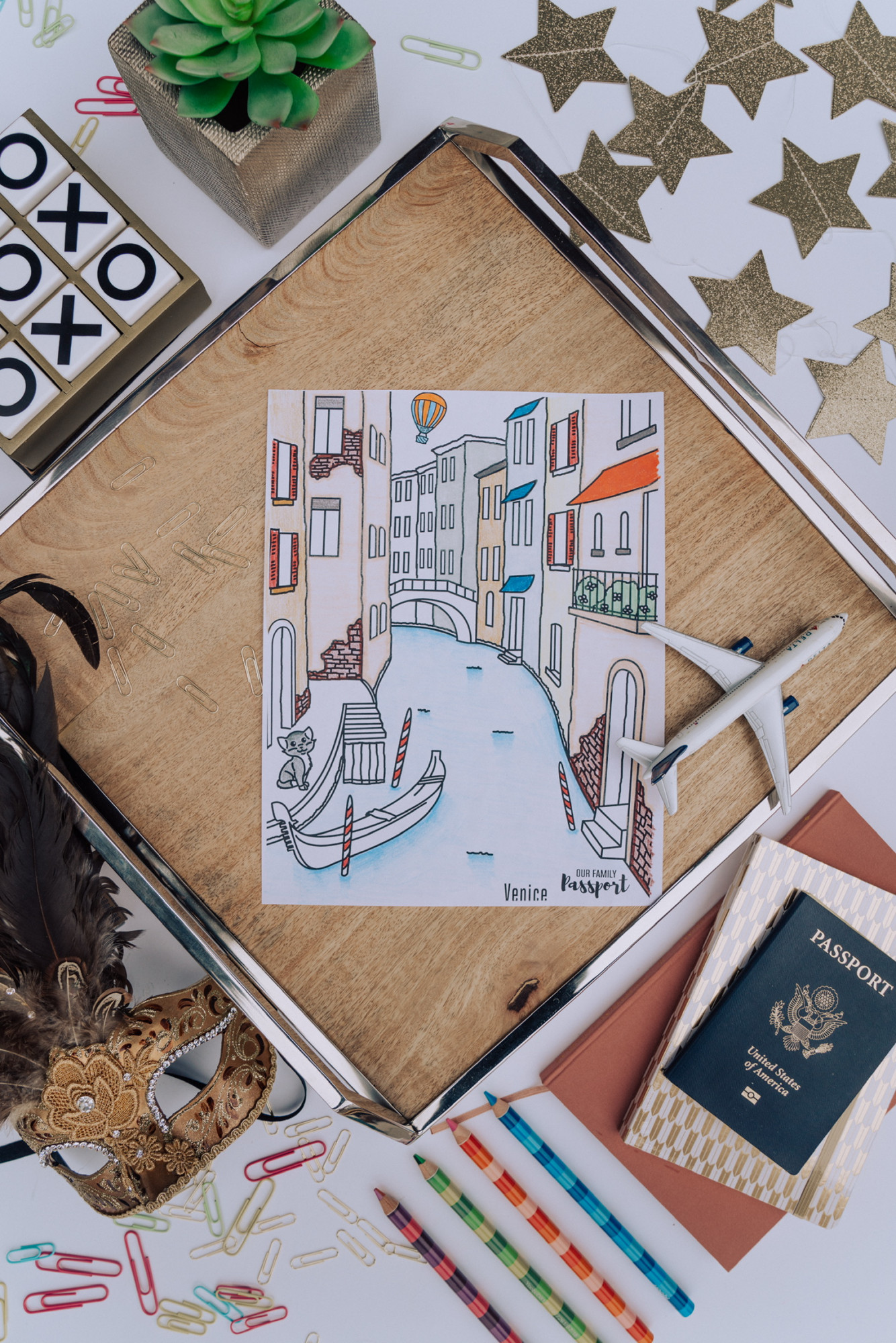 Venice italy coloring page