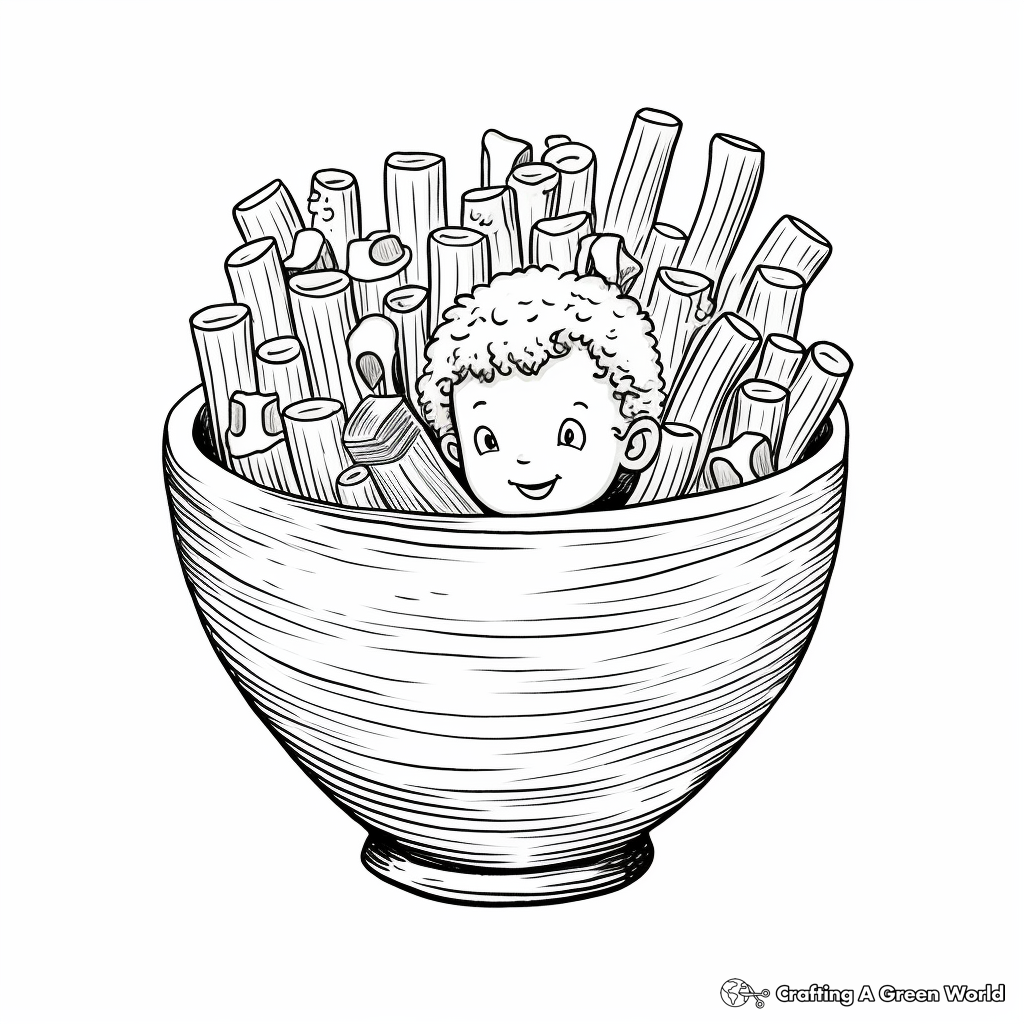 Mac and cheese coloring pages