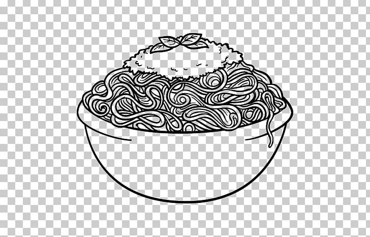 Spaghetti with meatballs pasta italian cuisine png clipart black black and white circle coloring book coloring