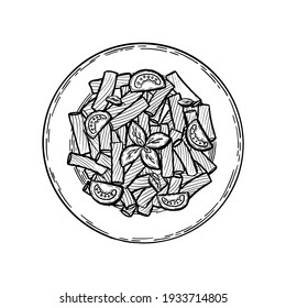 Thousand coloring book pasta royalty