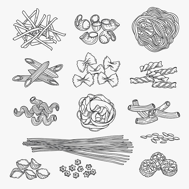 Spaghetti black and white stock illustrations royalty