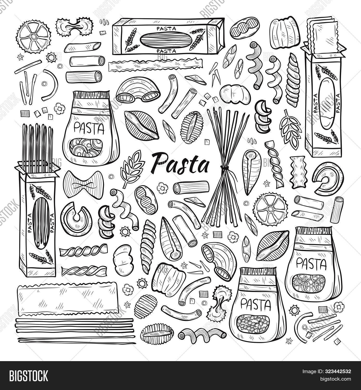 Hand drawn set vector photo free trial bigstock
