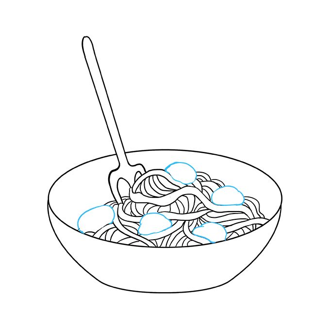 How to draw spaghetti
