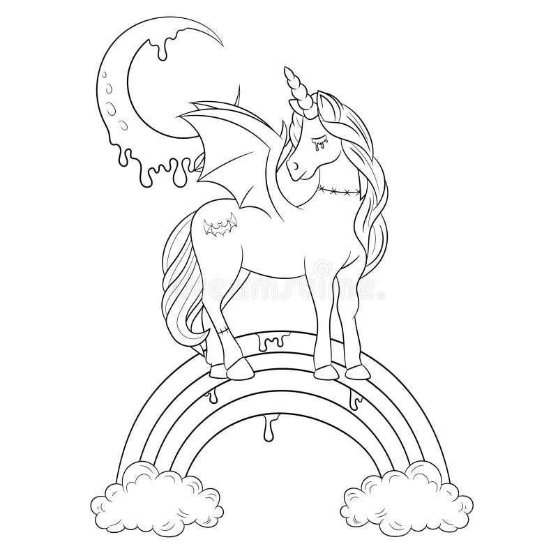 Rainbow kids art clouds coloring book stock illustrations â rainbow kids art clouds coloring book stock illustrations vectors clipart
