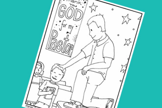 Free printable pastor appreciation coloring page