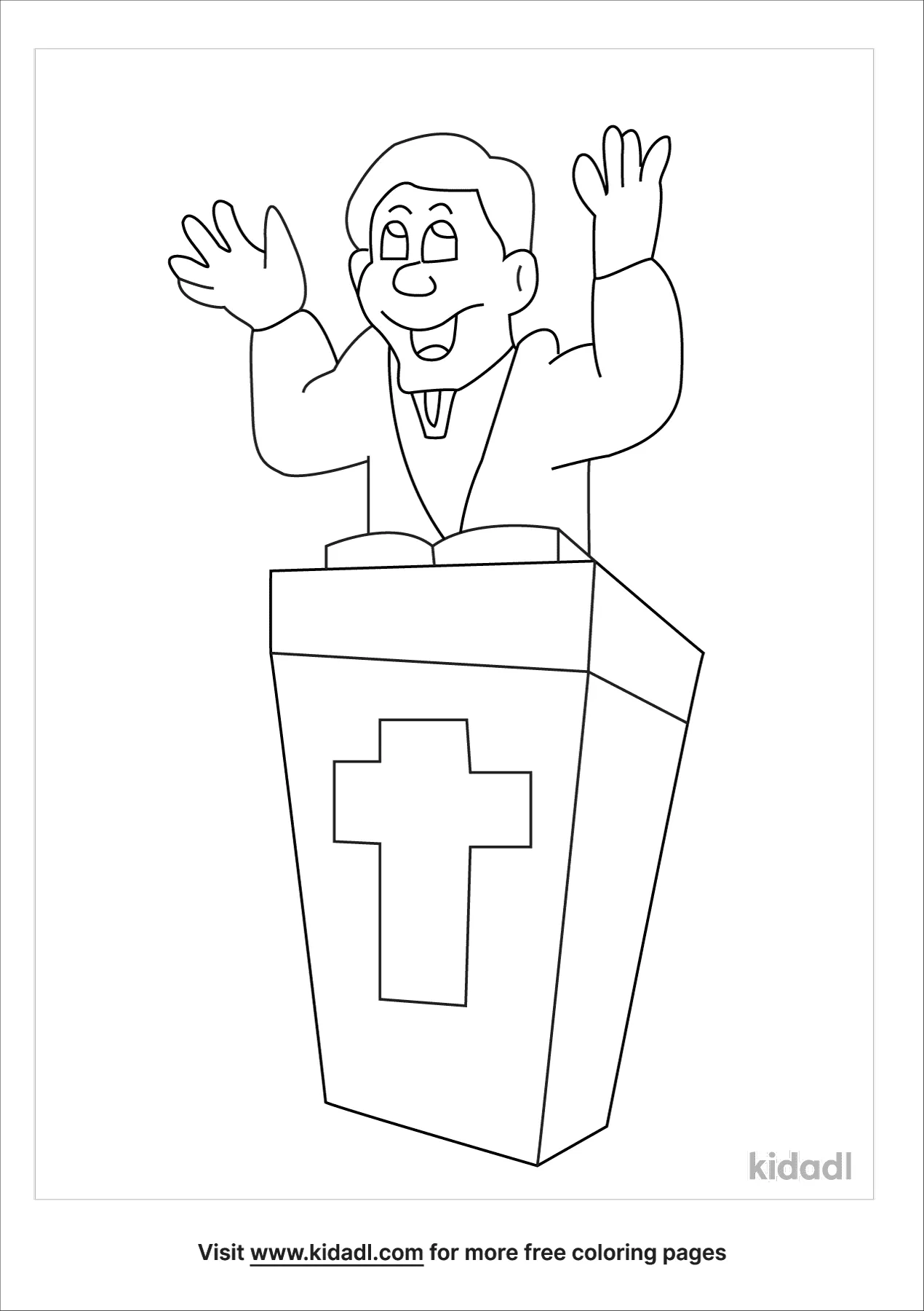 Free preacher coloring page coloring page printables