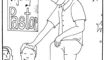 Pastor coloring page thanking god for everyday heroes