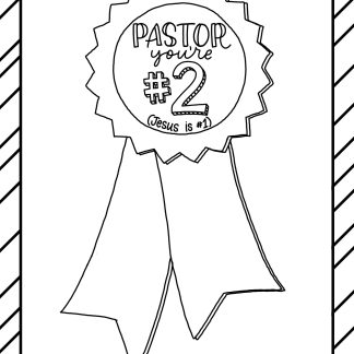 Pastor appreciation coloring page