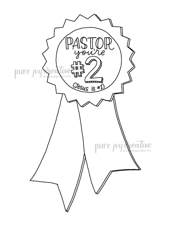 Pastor youre number jesus is number pastor appreciation coloring page