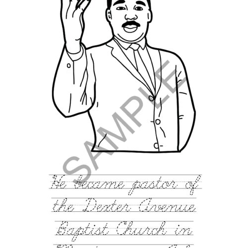 Martin luther king jr coloring book