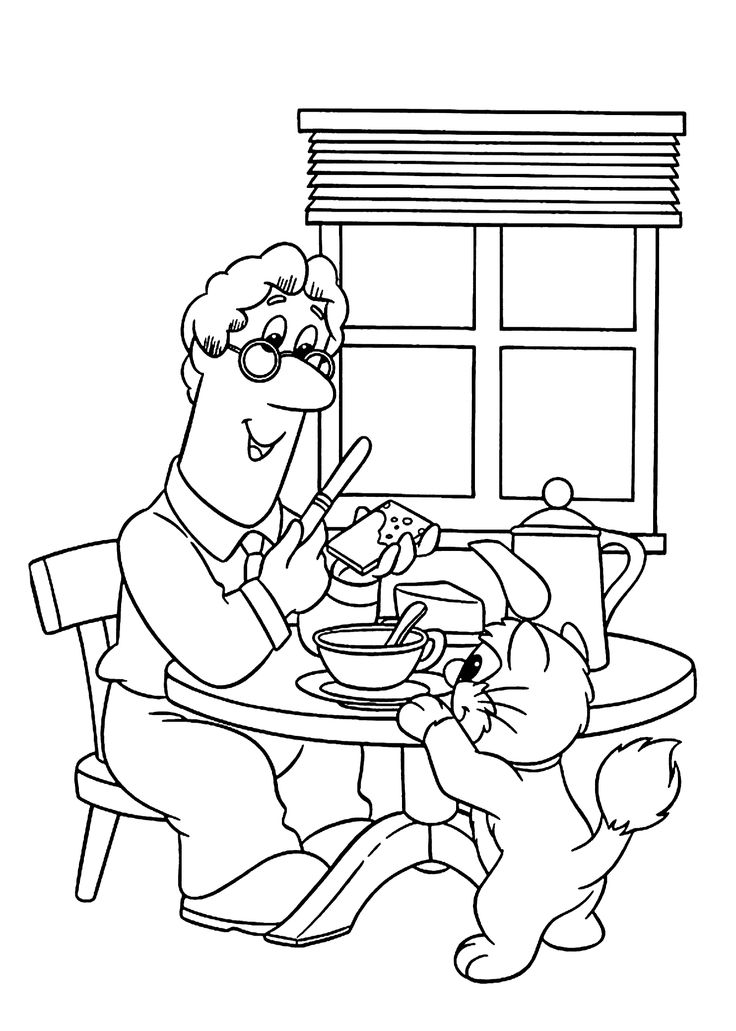 Postman pat coloring pages for kids printable free star coloring pages coloring books cartoon coloring pages