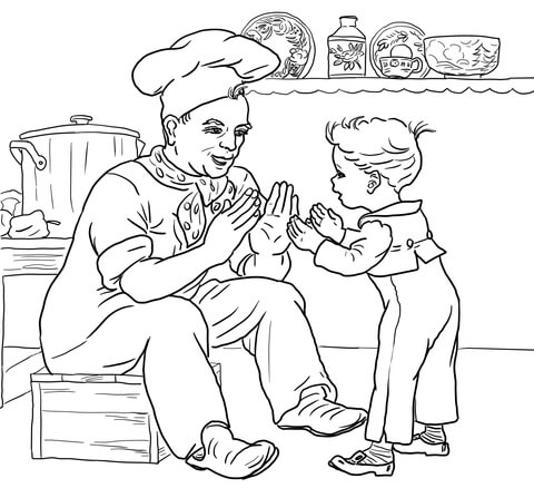 Pat a cake coloring page free printable coloring pages