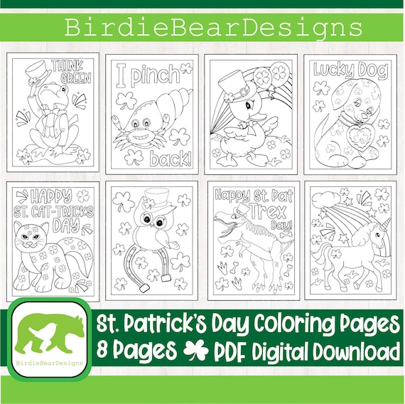 St patricks day coloring page st patricks day coloring book st patrick coloring page st patricks day printable st patricks day color