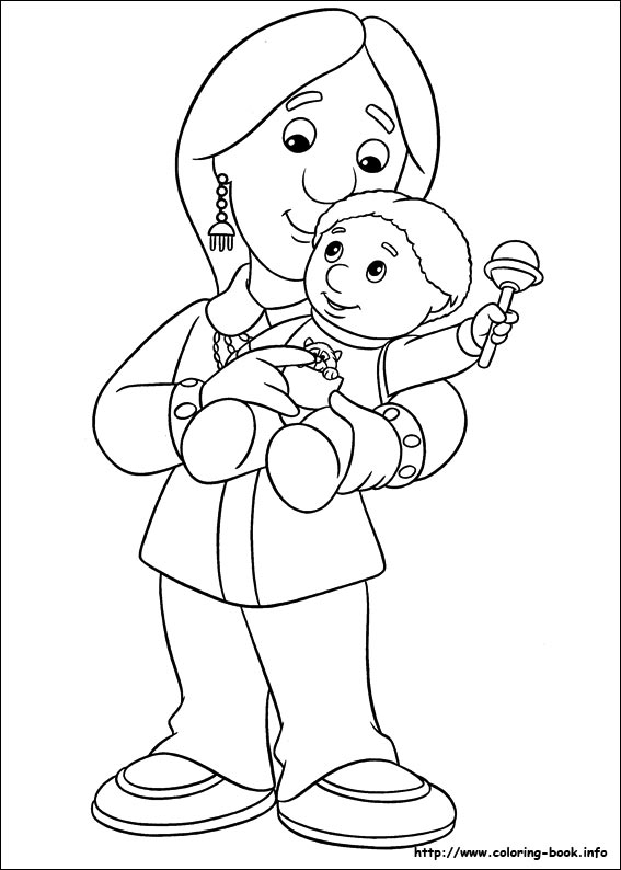 Postman pat coloring picture
