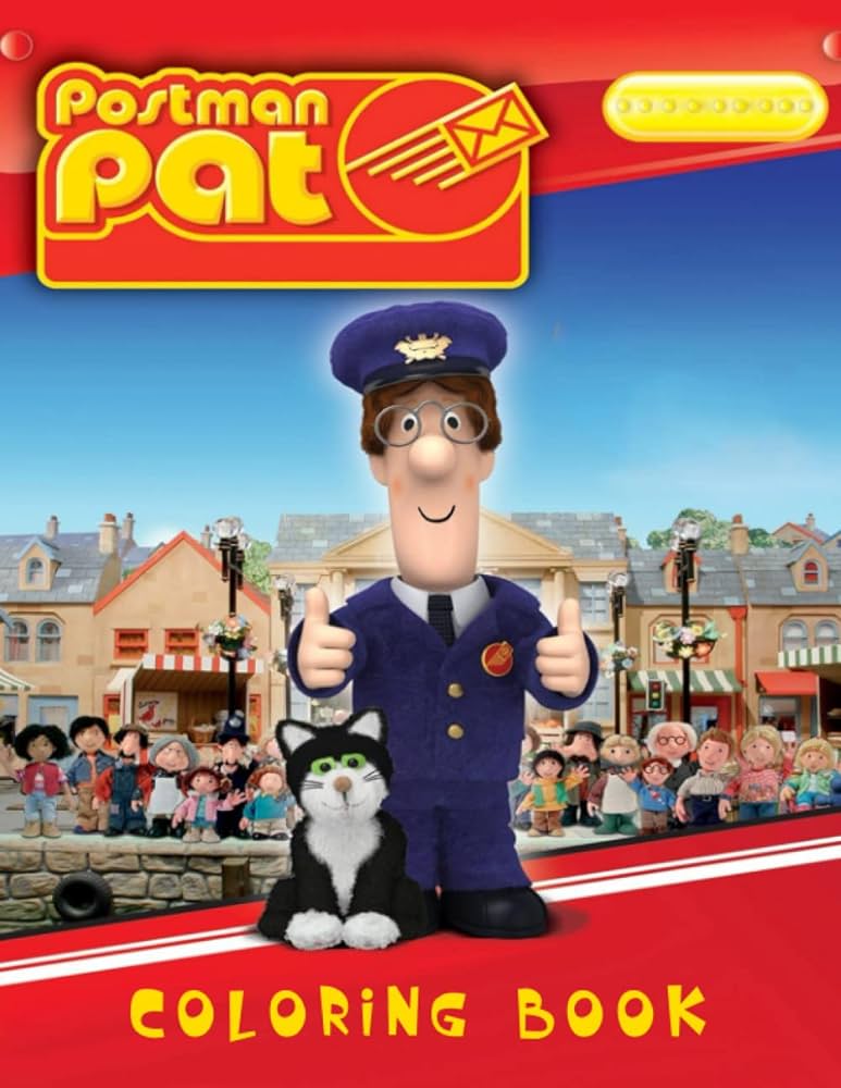 Postman pat coloring book coloring book for kids ages