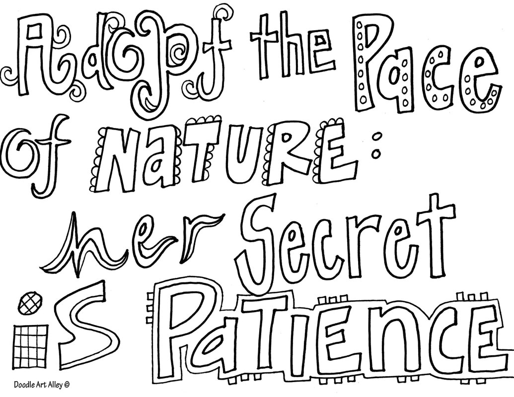 Inspirational quote coloring pages