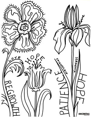 Encouragement regrowth coloring page â encinitas house of art