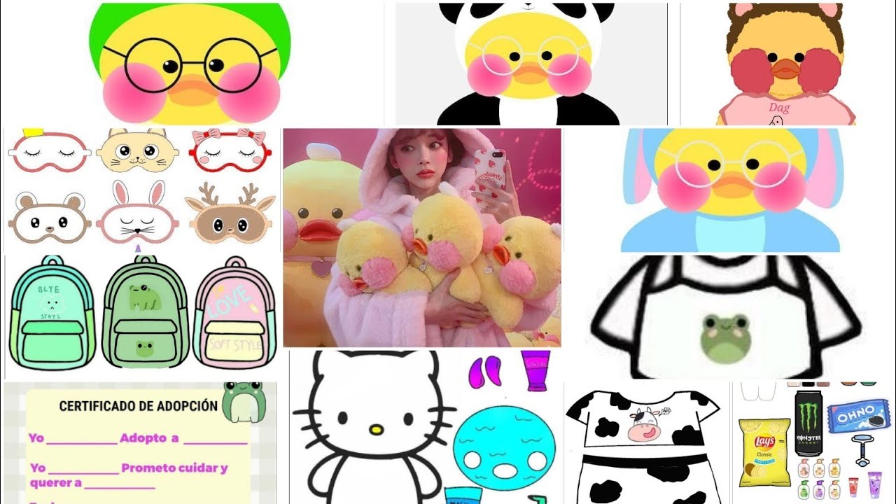 Ððplantillasðð hd full color para patitos ãsâ hello kitty de papelð