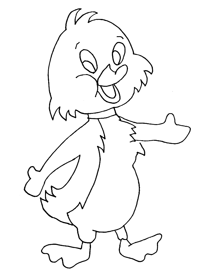 Patito juan para colorear