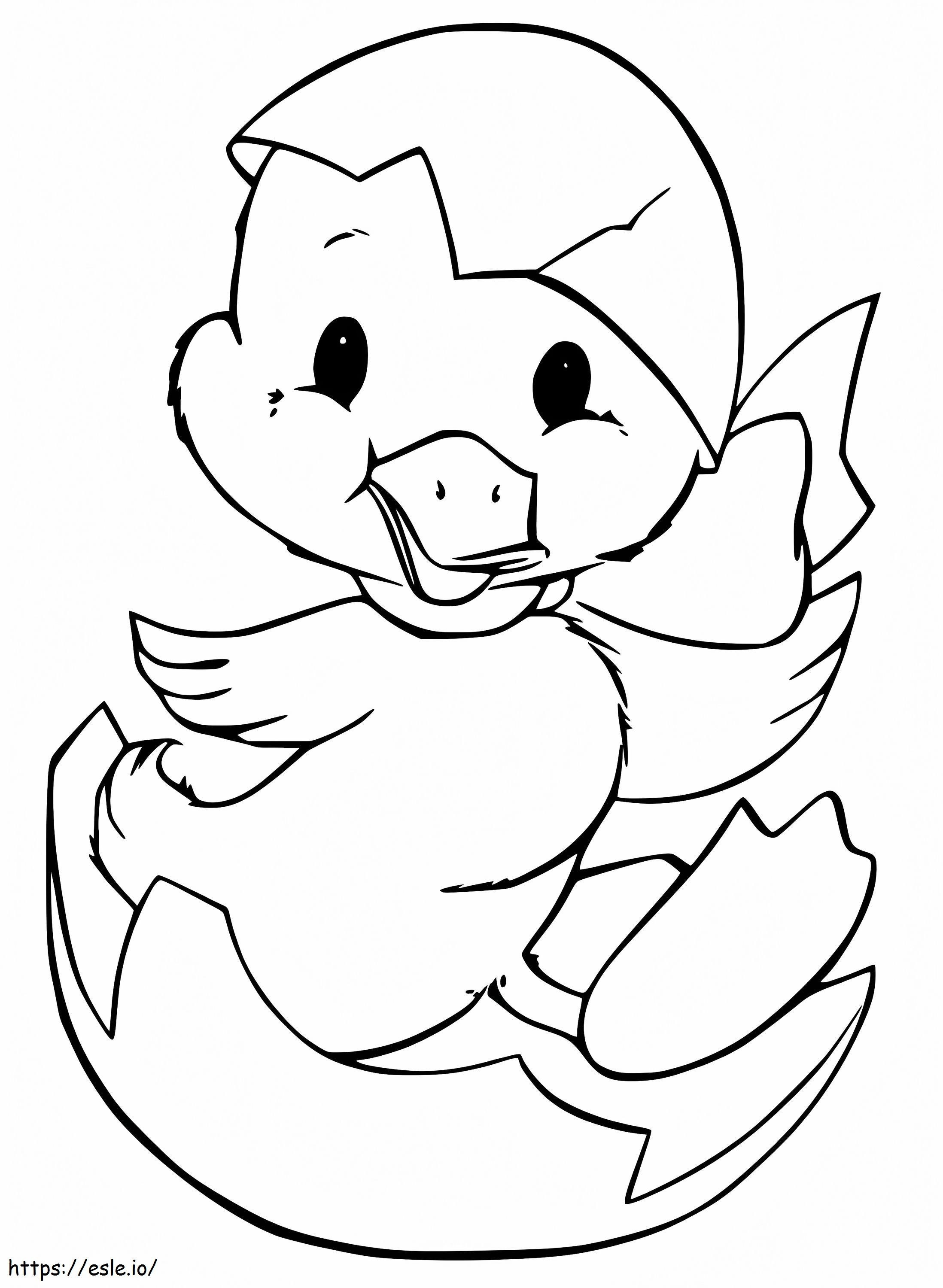 Patito para imprimir gratis para colorear