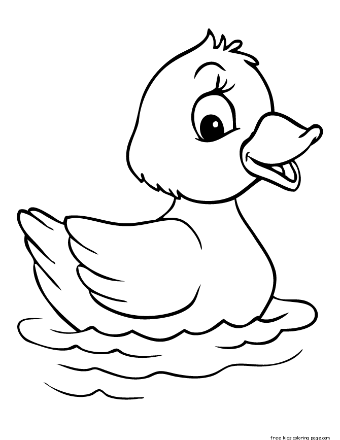 Printable duck coloring pag for kidsfree online print out bird baby duckâ pato para colorear patos dibujos dibujos para pintar facil
