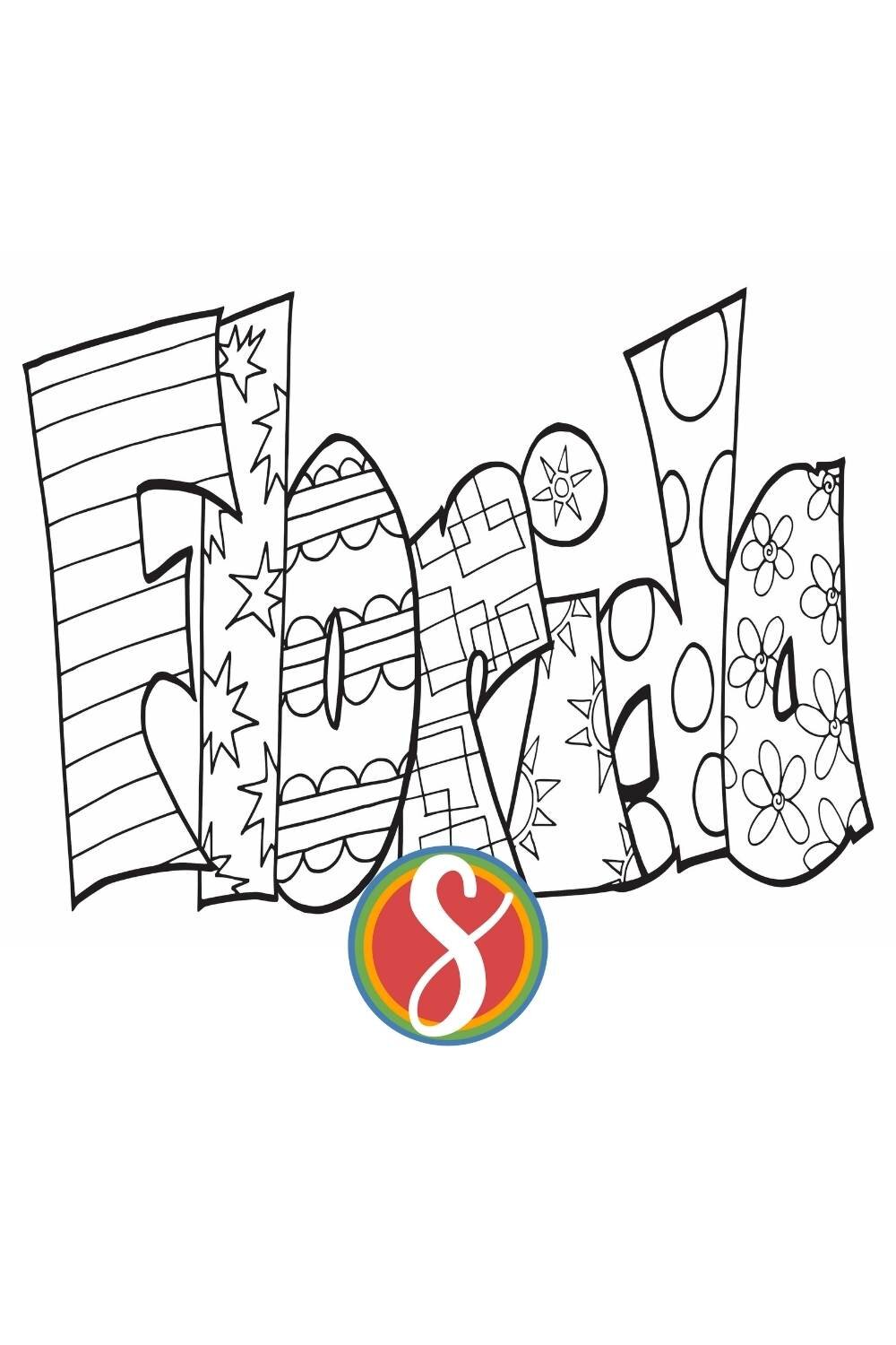 Free florida coloring pages â stevie doodles