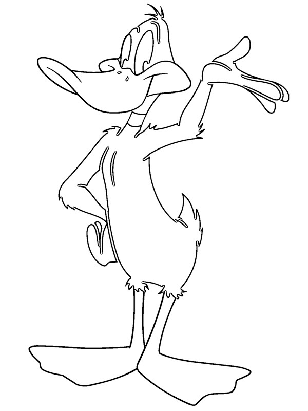 Daffy duck coloring page