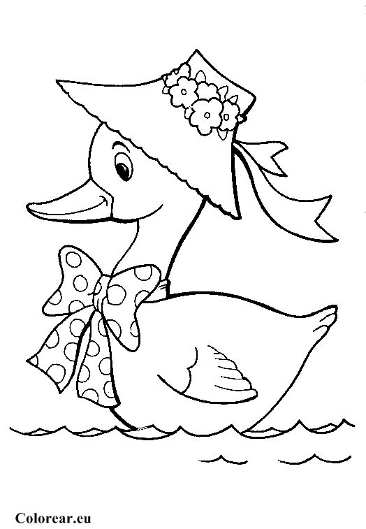 Patos para colorear