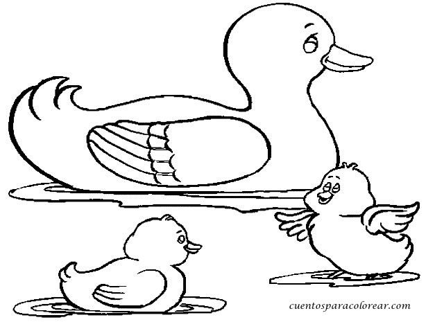 Pato para colorear